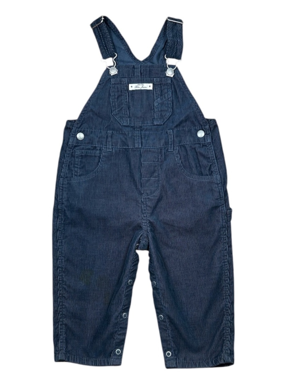 VINTAGE 90s Baby Boy’s GAP Corduroy One-Piece Blue Jumpsuit Overalls 18-24M